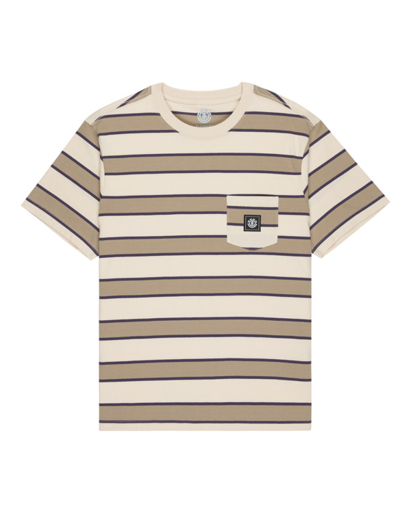 0 Icon - Camiseta de manga corta con bolsillo para Hombre Beige ELYKT00175 Element