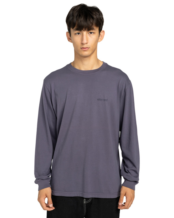 2 Lowcase Pigment - T-shirt manches longues pour Homme Noir ELYKT00176 Element