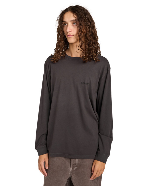 2 Lowcase Pigment - Longsleeve für Männer Schwarz ELYKT00176 Element