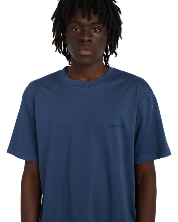 4 Lowcase Pigment - T-shirt de manga curta para homem Azul ELYKT00177 Element