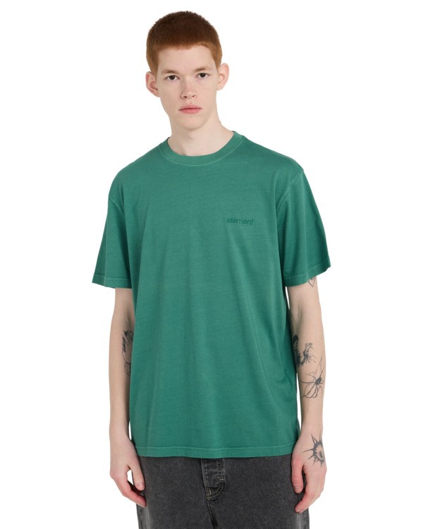 2 Lowcase Pigment - Short Sleeve T-Shirt for Men Green ELYKT00177 Element