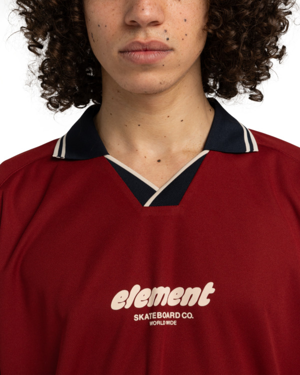 3 Soccer Game - Polo a maniche corte da Uomo Red ELYKT00183 Element