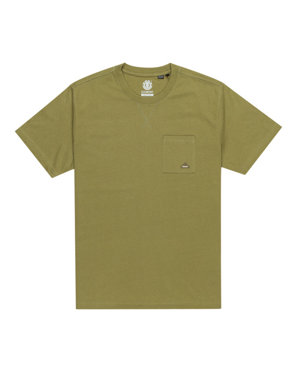 0 Cipher - Short Sleeves T-Shirt for Men Green ELYKT00184 Element