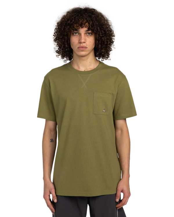 2 Cipher - Short Sleeves T-Shirt for Men Green ELYKT00184 Element