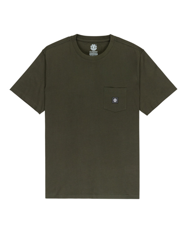 0 Icon Label Pocket - T-Shirt für Männer Braun ELYKT00198 Element