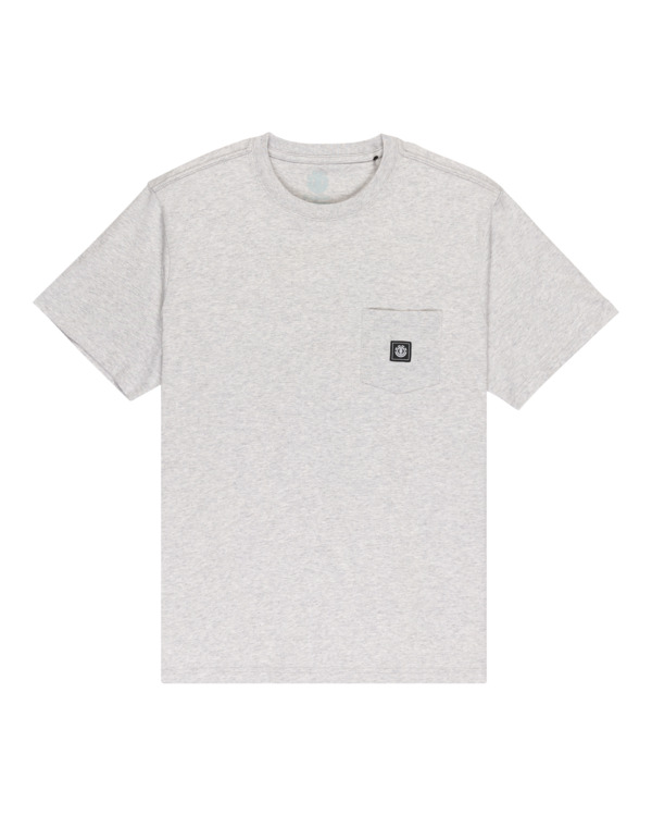 0 Icon Label Pocket - Camiseta de manga corta para hombre Gris ELYKT00198 Element