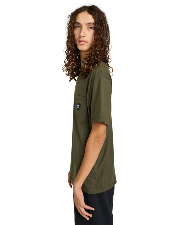 3 Icon Label Pocket - T-Shirt für Männer Braun ELYKT00198 Element