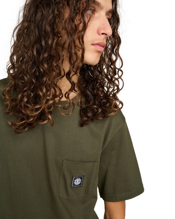 4 Icon Label Pocket - T-Shirt für Männer Braun ELYKT00198 Element