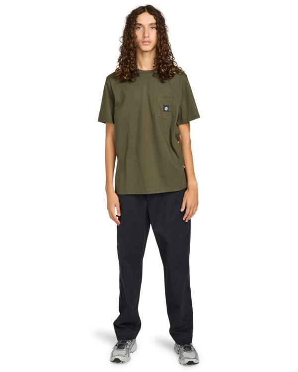 5 Icon Label Pocket - T-Shirt für Männer Braun ELYKT00198 Element