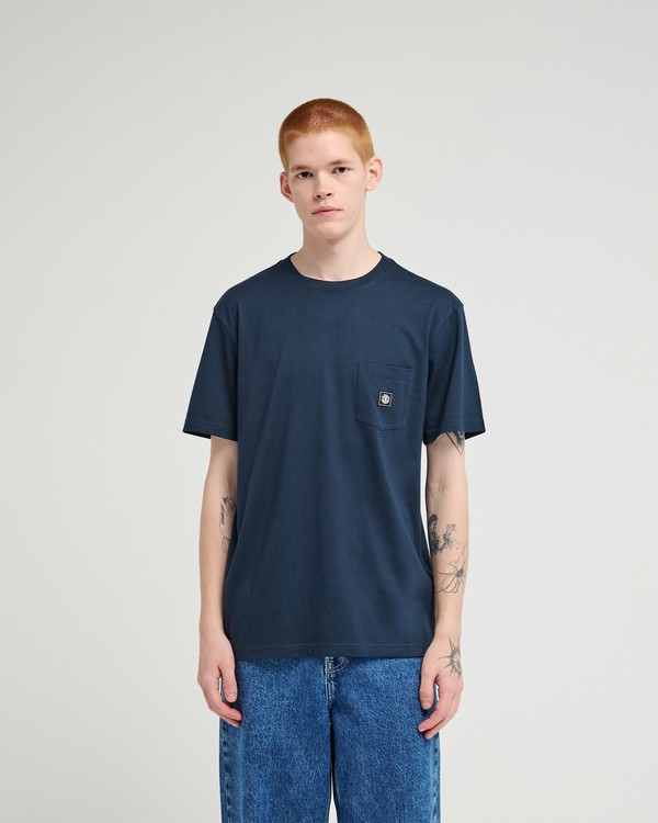 3 Icon Label Pocket - T-Shirt für Männer Blau ELYKT00198 Element