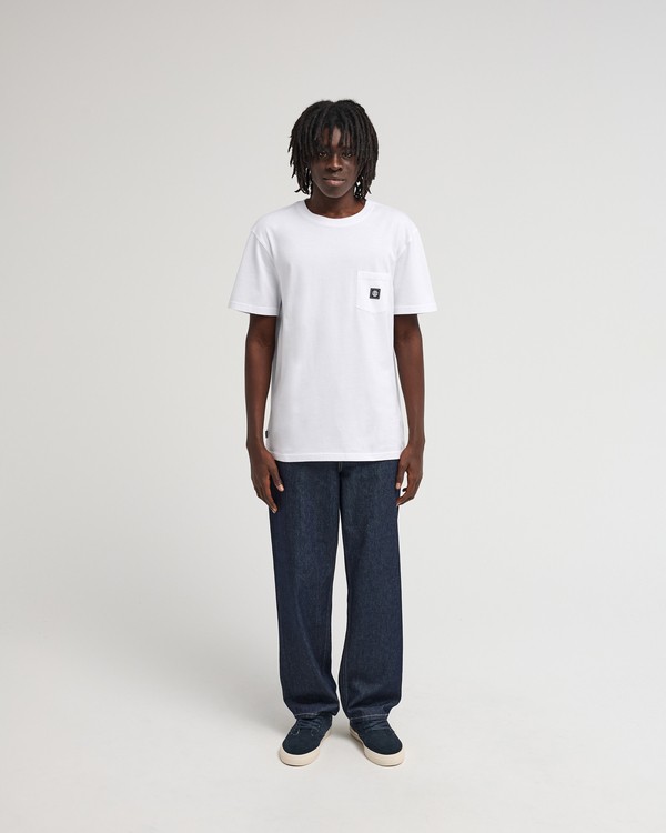 4 Icon Label Pocket - T-shirt de manga curta para homem Branco ELYKT00198 Element