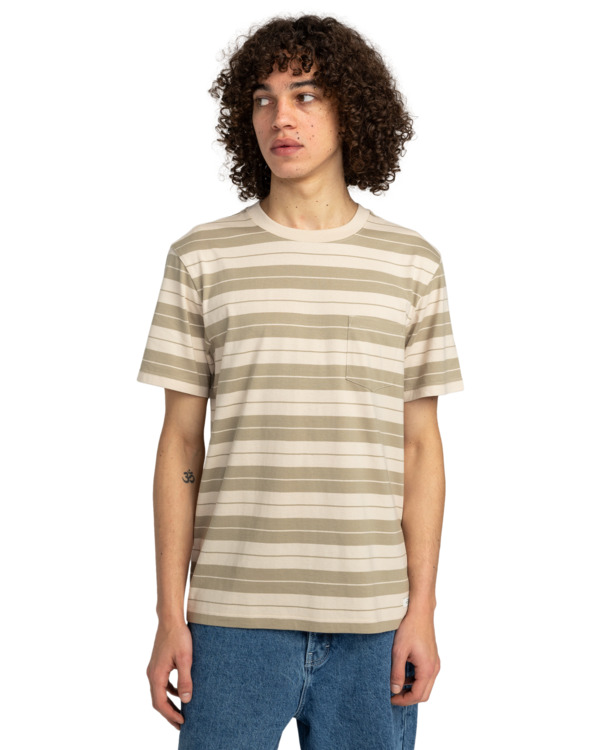 2 Icon Label Pocket - T-Shirt à manches courtes pour Homme Beige ELYKT00198 Element