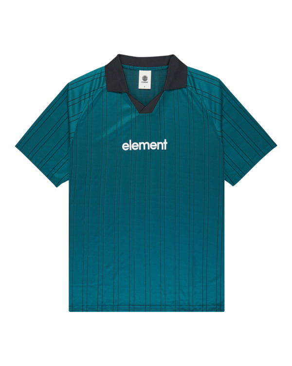 0 Lowcase Soccer - Short Sleeve Polo T-Shirt for Men Blue ELYKT00203 Element