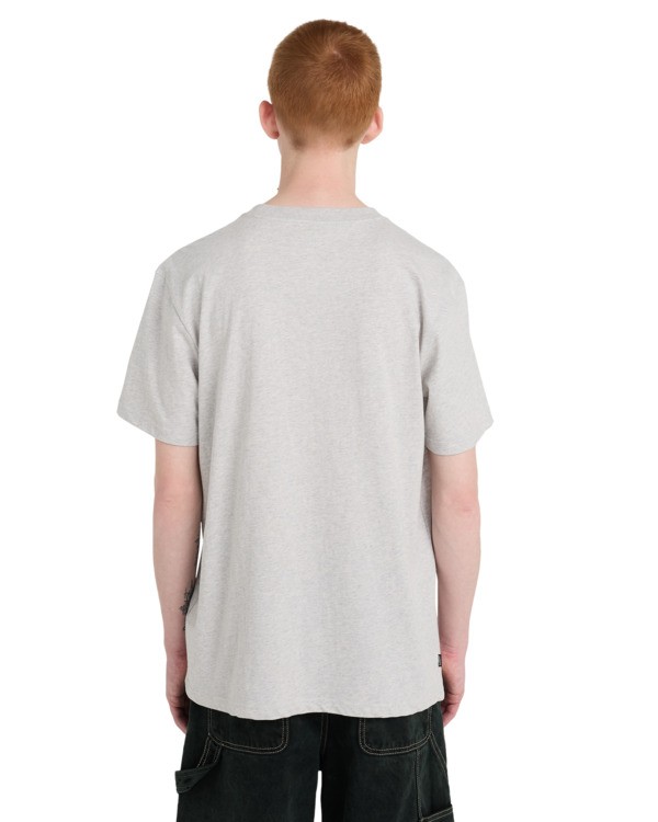 6 Element Co - Short Sleeve T-Shirt for Men Grey ELYKT00206 Element