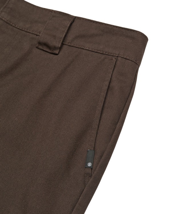 2 Relax Work - Pantaloni chino da Uomo Brown ELYNP00181 Element