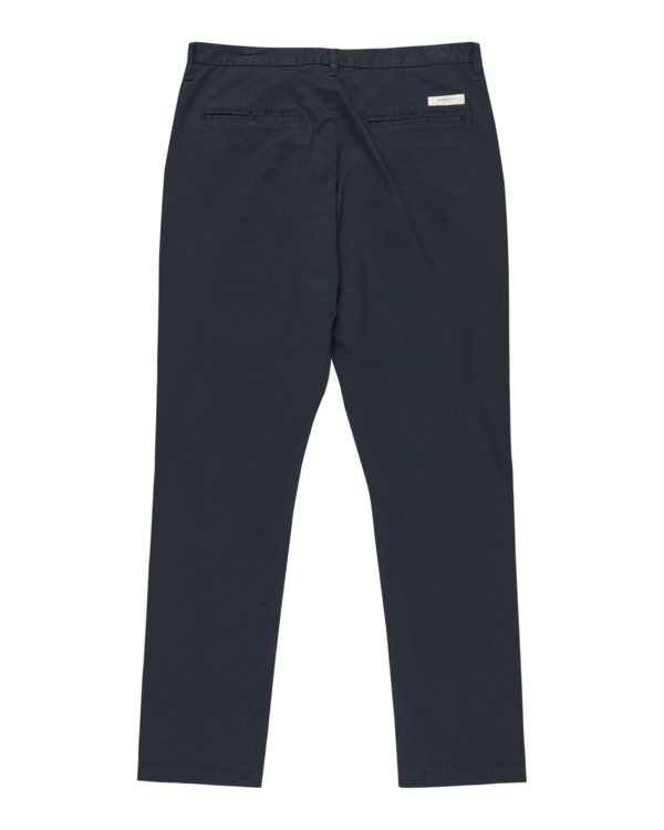 6 Regular Twill - Chino pour Homme Bleu ELYNP00188 Element