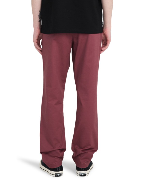 7 Regular Twill - Chino Trousers for Men Purple ELYNP00188 Element