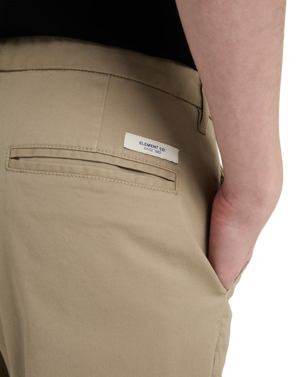 3 Regular Twill - Chino pour Homme Beige ELYNP00188 Element