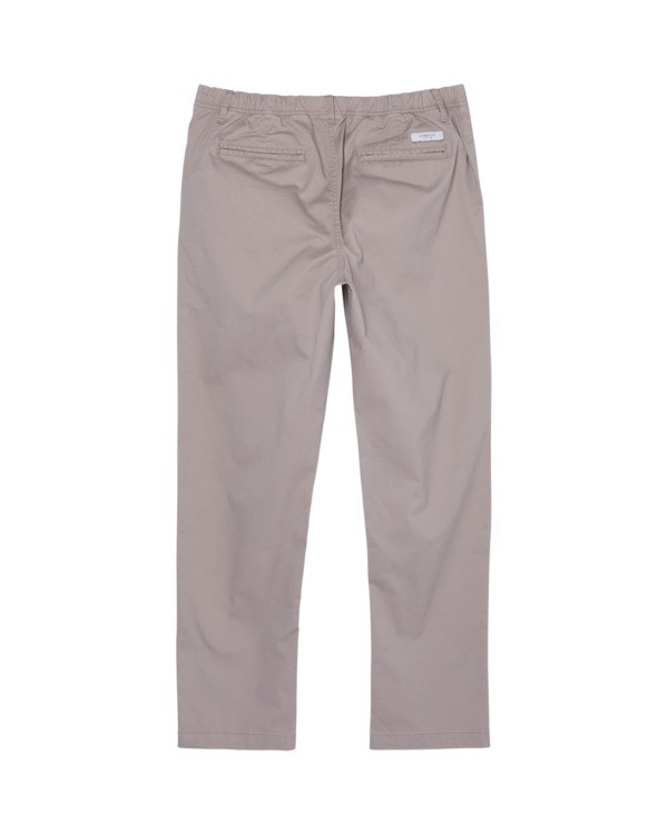 2 Regular Comfort Twill - Chino Trousers for Men Beige ELYNP00190 Element