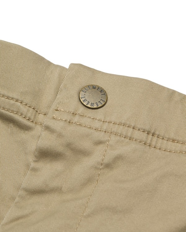 4 Regular Comfort Twill - Pantalón chino para hombre Beige ELYNP00190 Element