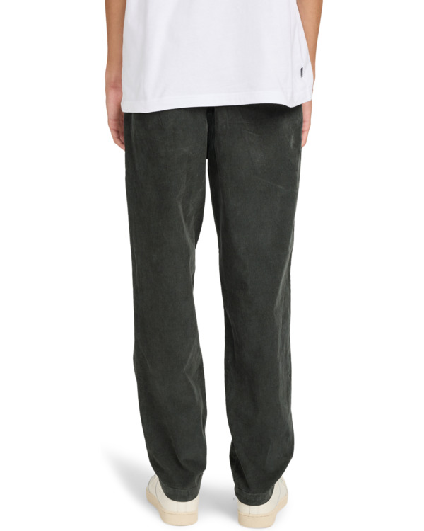 7 Regular Comfort Corduroy - Chino Trousers for Men Black ELYNP00191 Element