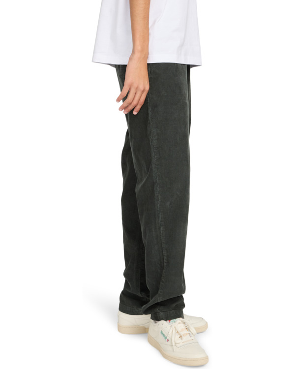 3 Regular Comfort Corduroy - Chino Trousers for Men Black ELYNP00191 Element