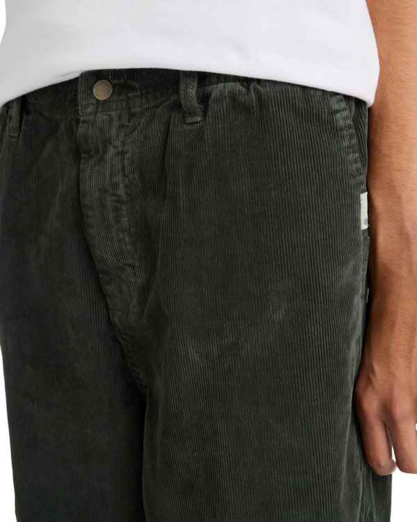 4 Regular Comfort Corduroy - Chino Trousers for Men Black ELYNP00191 Element