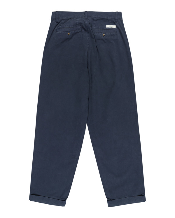 7 Big Pleated - Calças Chino para Homem Azul ELYNP00193 Element
