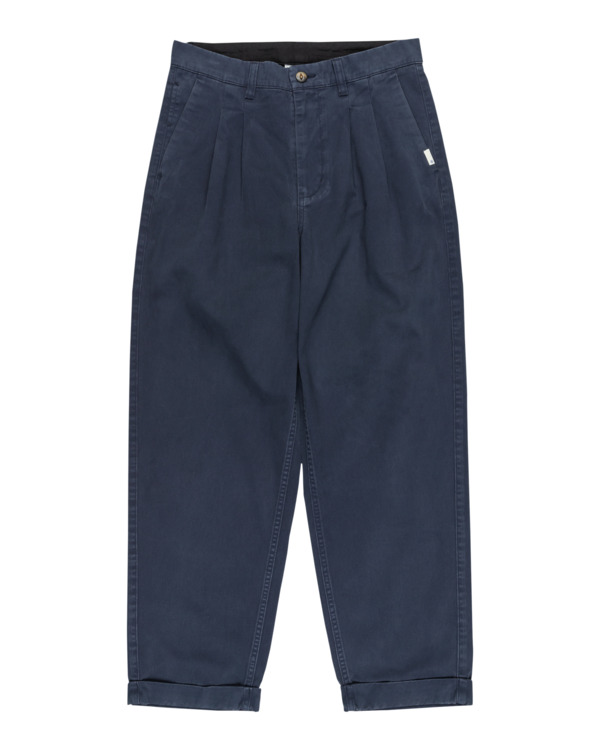 6 Big Pleated - Calças Chino para Homem Azul ELYNP00193 Element