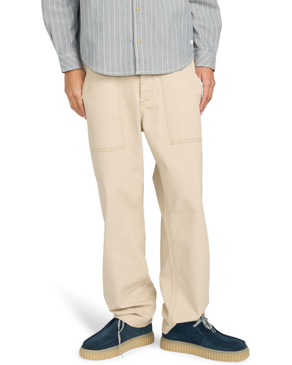 0 Relax Fatigue Twill - Pantalón de descanso para hombre Beige ELYNP00196 Element