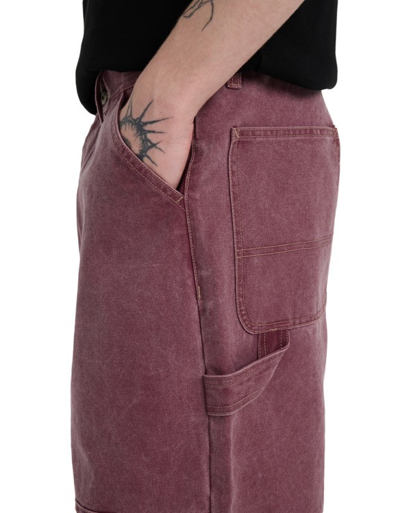 5 Big Carpenter Canvas - Carpenter Trousers for Men Purple ELYNP00201 Element