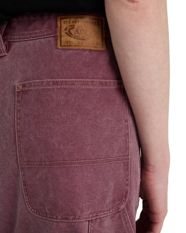 6 Big Carpenter Canvas - Carpenter Trousers for Men Purple ELYNP00201 Element