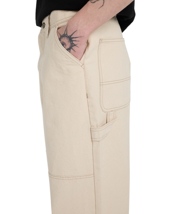 4 Big Carpenter Canvas - Carpenter Trousers for Men White ELYNP00201 Element