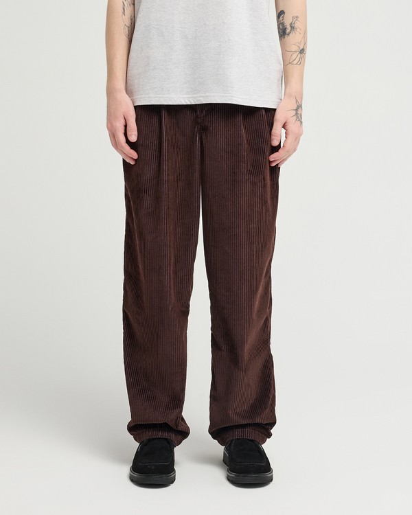 6 Big Pleated Bi Color Marron ELYNP00221 Element