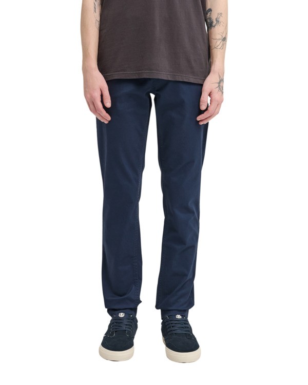 6 Slim Chino Twill - Chinos for Men Blue ELYNP00225 Element