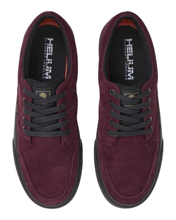 3 Topaz C3 - Sapatilhas de pele para homem Vermelho ELYS300001 Element