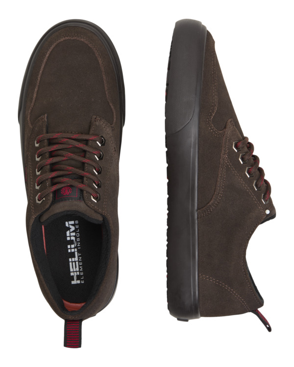 6 Topaz C3 W - Wasserabweisende Lederschuhe für Männer Braun ELYS300021 Element