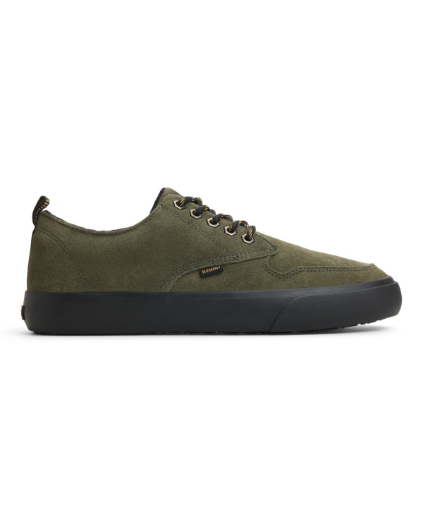 0 Topaz C3 W - Wasserabweisende Lederschuhe für Männer Grün ELYS300021 Element