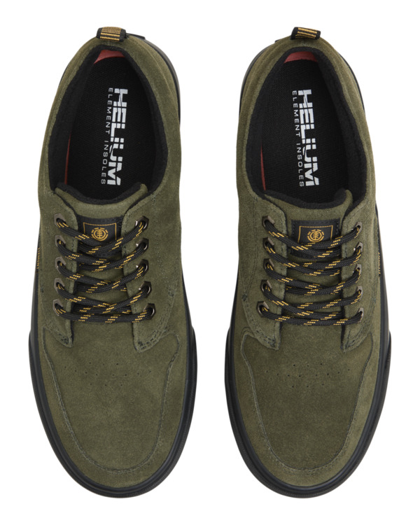 3 Topaz C3 W - Wasserabweisende Lederschuhe für Männer Grün ELYS300021 Element