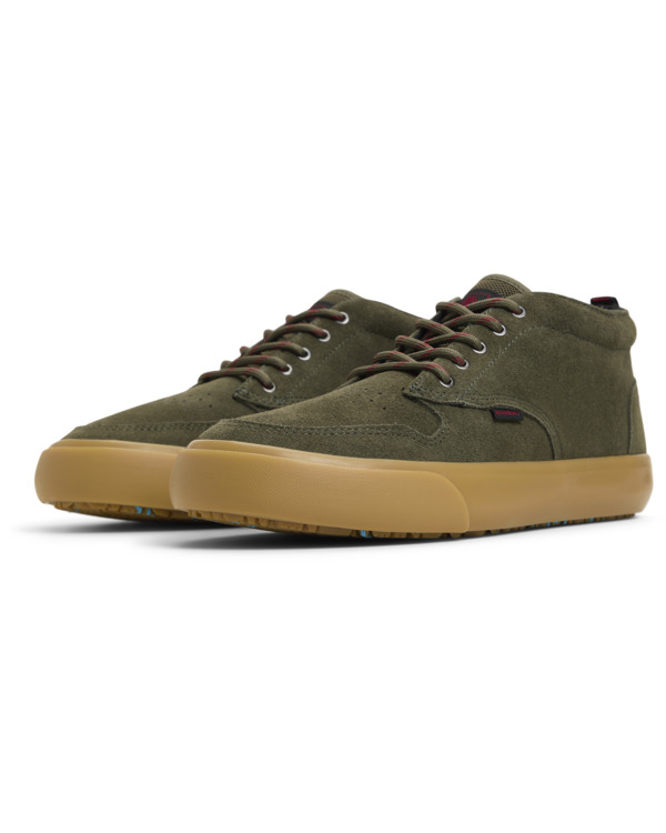 1 Preston 2 - Water-Resistant Leather Shoes for Men Green ELYS300031 Element