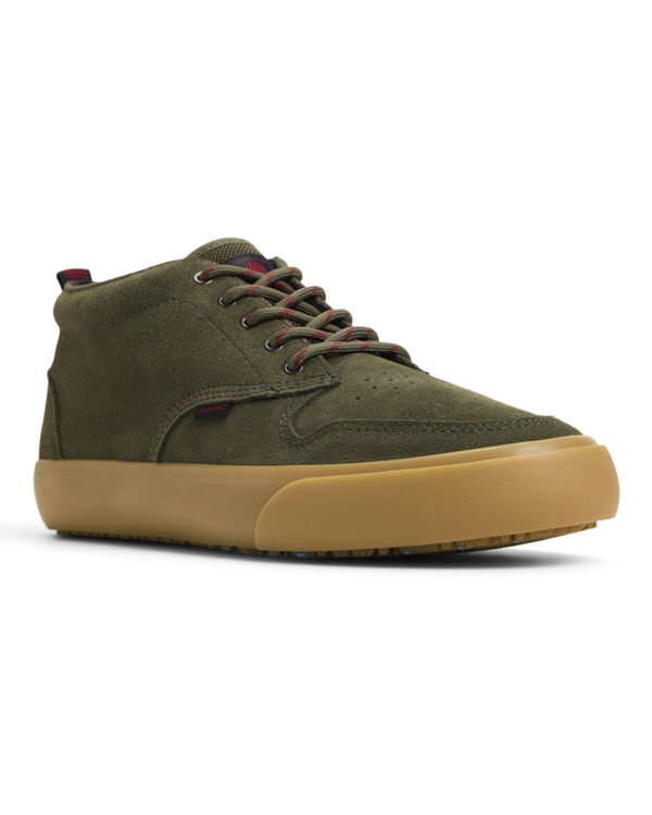 5 Preston 2 - Water-Resistant Leather Shoes for Men Green ELYS300031 Element
