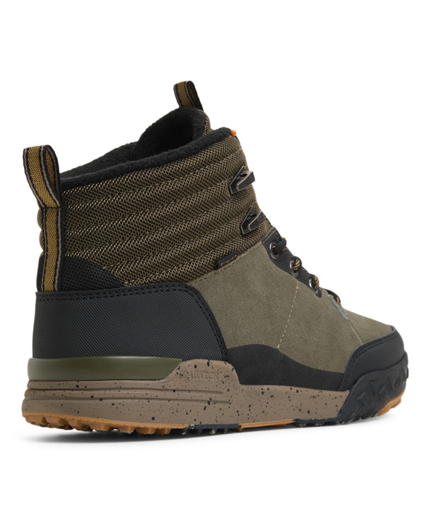 2 Donnelly Elite - Wasserabweisende Lederschuhe für Männer Grün ELYS300035 Element
