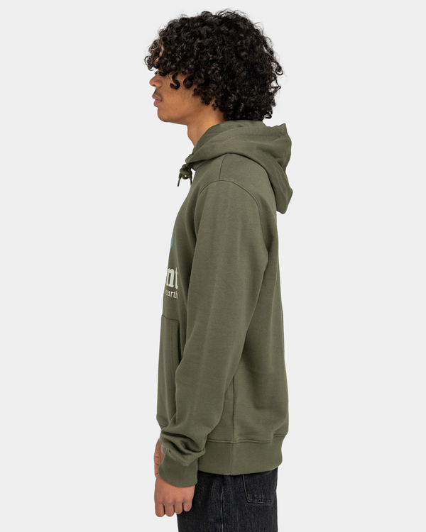 3 Vertical - Felpa con cappuccio da Uomo Green ELYSF00183 Element