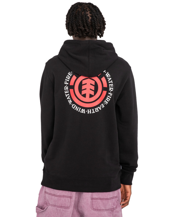 6 Seal - Pullover Hoodie for Men Black ELYSF00226 Element