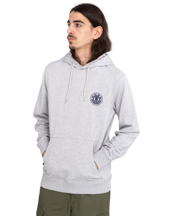 2 Seal - Pullover con cappuccio da Uomo Gray ELYSF00226 Element