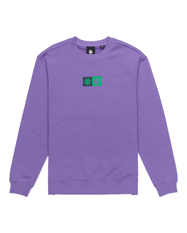 0 Dual - Pullover Sweatshirt for Men Purple ELYSF00264 Element