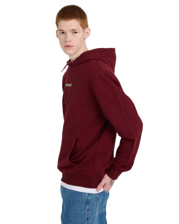 3 Simple Logo - Kapuzenpulli für Männer Rot ELYSF00267 Element