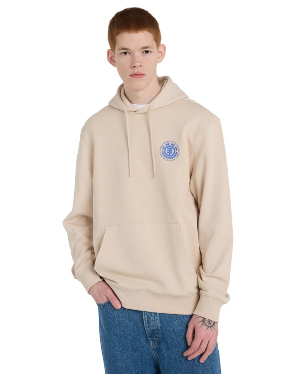 2 Seal BP - Pullover Hoodie for Men Beige ELYSF00268 Element