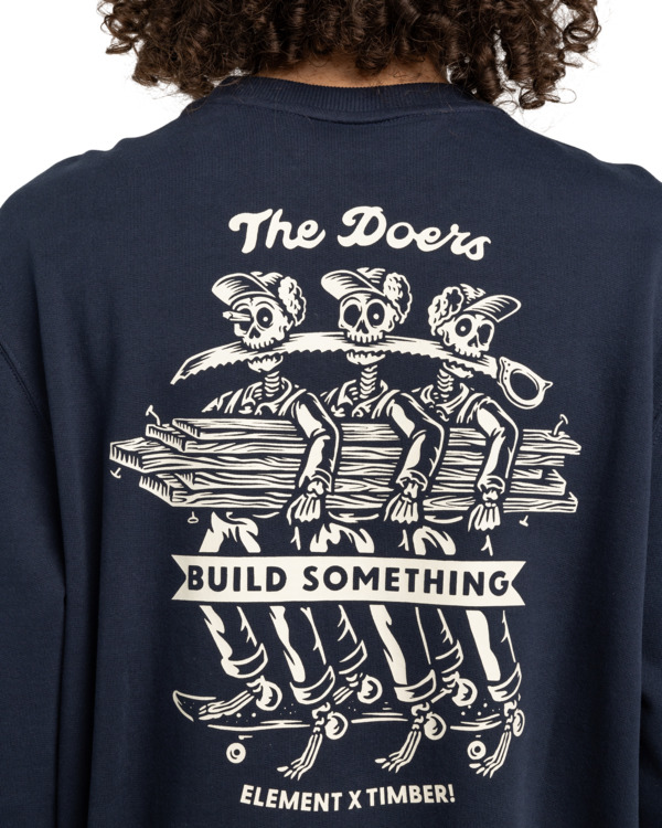 5 Timber Skeleton Gang - Pullover Sweatshirt for Men Blue ELYSF00282 Element