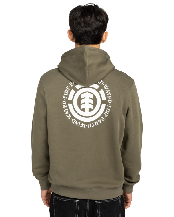7 Seal Bp Po - Sweatshirt com capuz para Homem Verde ELYSF00295 Element